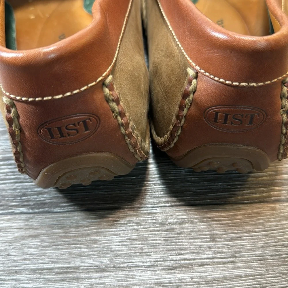 H.S. Trask.brown leather men’s slip on loafers size 11 (d60)